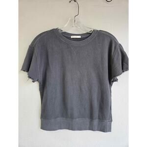 Marine Layer Short Sleeve Dark Gray Distressed XS